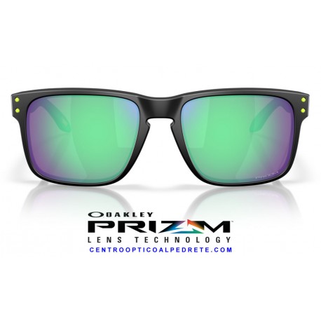 Holbrook Matte Black / Prizm Road Jade (OO9102-AI)