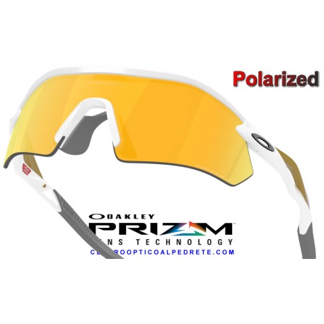 Radar Plate Polished White / Prizm 24k Polarized (OO9495D-05)