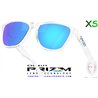 Oakley Frogskins S Polished Clear / Prizm Sapphire (OO9508-01)