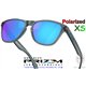 Oakley Frogskins S Matte Black / Prizm Sapphire Polarized (OO9508-05)