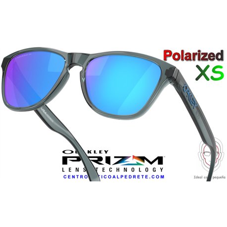 Oakley Frogskins S Matte Black / Prizm Sapphire Polarized (OO9508-05)