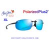 Maui Jim Ho'okipa XL Translucent Grey / Blue Hawaii (B456-14A)
