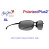 Maui Jim Hoókipa XL Gloss Black / Neutral Grey (456-21)