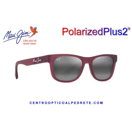 Maui Jim Kaulike Matte Transparent Fuchsia / Neutral Grey (687-09)