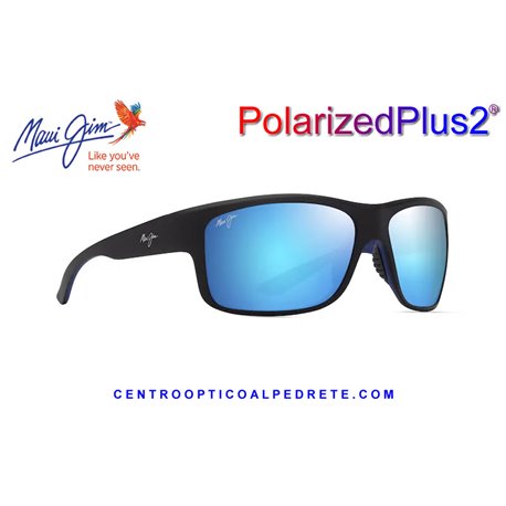 Maui Jim Southern Matte Black-Blue / Blue Hawaii (B815-02)