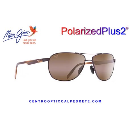 Maui Jim Castles Matte Chocolate / HCL Bronze (H728-01M)
