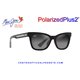Maui Jim Hiwahiwa Shiny Black with Trans Light Grey / Neutral Grey (GS689-02)