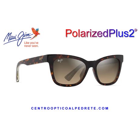 Maui Jim Hiwahiwa Shiny Dark Havana / HCL Bronze (HS689-10)