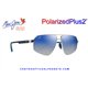 Maui Jim Keawawa Shiny Silver with Dark Blue / Dual Mirror Blue to Silver (DBS620-17)