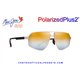 Maui Jim Keawawa Shiny Gold with Green / Dual Mirror Gold to Silver (DGS620-16/MJ0620S-003)