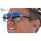 Maui Jim Keawawa Shiny Silver with Dark Blue / Dual Mirror Blue to Silver (DBS620-17)