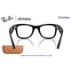Ray-Ban Meta Wayfarer Black / Clear/Graphite Green (RW4012-601/1M)