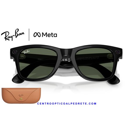 Ray-Ban Meta Wayfarer Black / G-15 Green (RW4012-601/71)