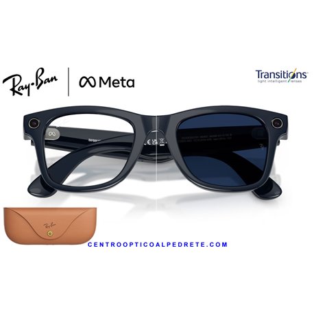 Ray-Ban Meta Wayfarer Cosmic Blue / Clear/Sapphire (RW4012-6628MF)