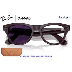 Ray-Ban Meta Skyler Mystic Violet / Clear-Amethyst Transitions (RW4014-6701CH)