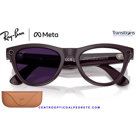 Ray-Ban Meta Skyler Mystic Violet / Clear-Amethyst Transitions (RW4014-6701CH)