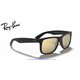 Ray-Ban Justin Rubber Black / Gold Mirror (RB4165 622/5A)