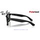 Ray-Ban Justin Rubber Black / Green Mirror Silver Polarised (RB4165 622/Y4)