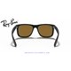 Ray-Ban Justin Rubber Black / Red Mirror (RB4165 622/6Q)