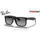 Ray-Ban Justin Rubber Black / Light Grey Polarized (RB4165 622/T3)