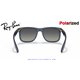 Ray-Ban Justin Transparent Blue / Grey Polarised (RB4165 6596T3)