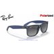 Ray-Ban Justin Transparent Blue / Grey Polarised (RB4165 6596T3)