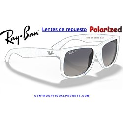 Ray-Ban Justin Lentes Blue Gradient Polarized (RB4165 865/8S)