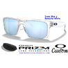 Oakley Holbrook Custom Polished Clear / Prizm Deep Polarized (Icon Blue Remach White )