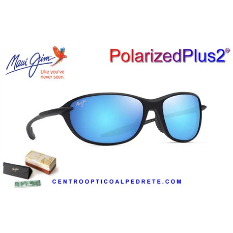 Maui Jim Ho’okipa Ultra R Matte Black / Blue Hawaii (B339-02A / MJ0339S-002)