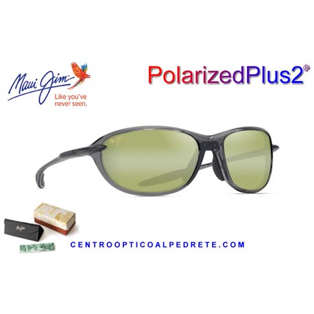 Maui Jim Hookipa Ultra R Metal Shiny Transparent Dark Gray / Maui HT (B339-14 / MJ0339S-004)