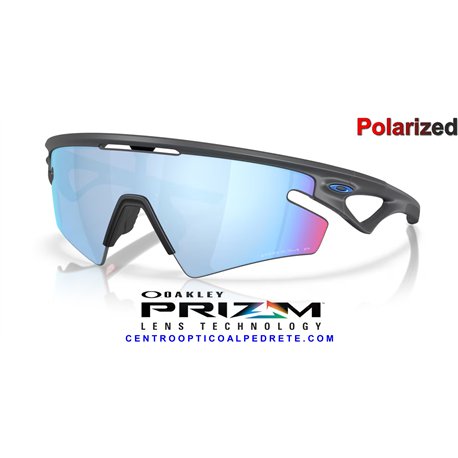 Oakley Sphaera Slash Matte Carbon / Prizm Deep Water Polarized OO9499-11