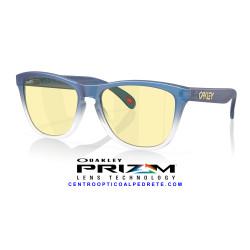 Oakley Frogskins Matt Cyan/Blue/Clear Shift Fade / Prizm Gaming™ 2.0 (OO9013-M4)