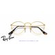 Ray-Ban Round Metal Eyeglasses Arista Gold (Rx3447V 2500)