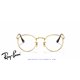 Ray-Ban Round Metal Eyeglasses Arista Gold (Rx3447V 2500)