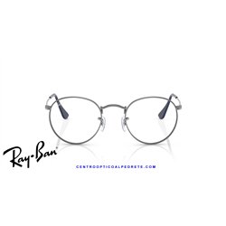 Ray-Ban Round Metal Eyeglasses Gunmetal (Rx3447V 2502)