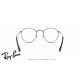 Ray-Ban Round Metal Eyeglasses Gunmetal (Rx3447V 2502)