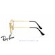 Ray-Ban Round Metal Eyeglasses Black On Gold (Rx3447V 2991)