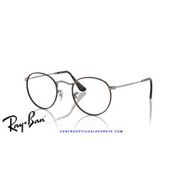 Ray-Ban Round Metal Eyeglasses Havana On Gunmetal (Rx3447V 3174)