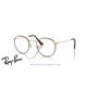 Gafas para graduado Ray-Ban Round Metal Matt Havana On Matt Arista Gold (Rx3447V 3188)