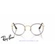 Gafas para graduado Ray-Ban Round Metal Matt Havana On Matt Arista Gold (Rx3447V 3188)