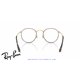 Gafas para graduado Ray-Ban Round Metal Matt Havana On Matt Arista Gold (Rx3447V 3188)