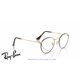Gafas para graduado Ray-Ban Round Metal Matt Havana On Matt Arista Gold (Rx3447V 3188)