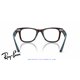 Ray-Ban Wayfarer Ease Eyeglasses Brown On Transparent Blue (RX4340V 8366)