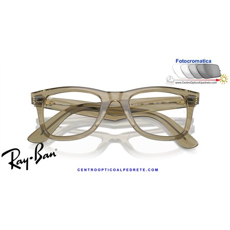 Ray-Ban Wayfarer Ease Eyeglasses Photo Striped Grey (RX4340V 8381)