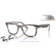 Ray-Ban Wayfarer Ease Eyeglasses Photo Striped Light Blue (RX4340V 8382)