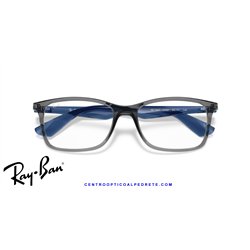 Gafas para graduado Ray-Ban RX7047 Gris Transparente Estriado (RX7047 5769)