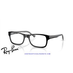 Gafas para graduado Ray-Ban RX5268 Negro sobre Transparente (RX5268 2034)