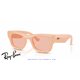 Ray-Ban Puffer Sunglasses Solid Nude / Dark Pink (RB4940 687584)
