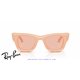 Ray-Ban Puffer Sunglasses Solid Nude / Dark Pink (RB4940 687584)