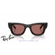 Ray-Ban Puffer Sunglasses Black / Dark Violet (RB4940 601/69)